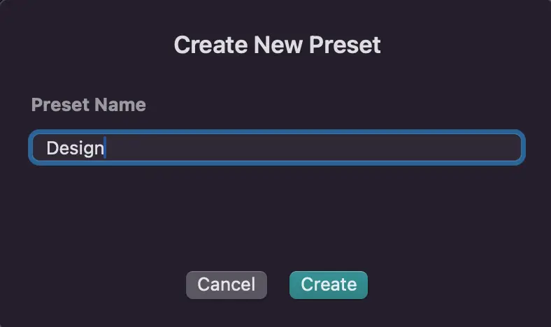 create-preset